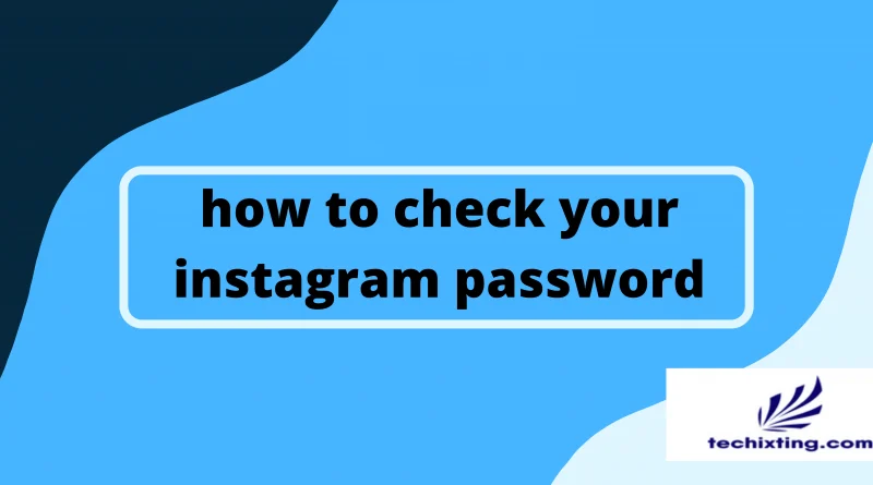 how to check your instagram password