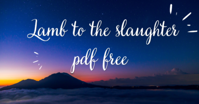 Lamb to the slaughter pdf